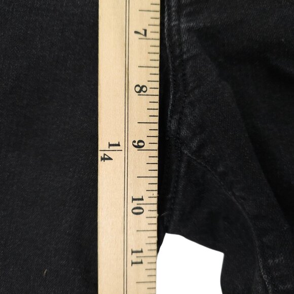 Loft Curvy Skinny Mid Rise Jeans Womens Size 28/6 Ankle Stretch Denim Black - Picture 14 of 15